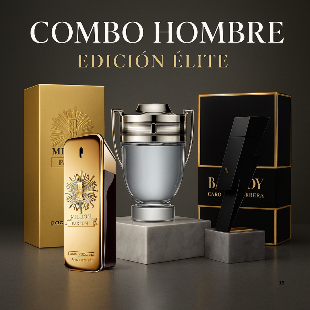 LAS FRAGANCIAS MAS DESEADAS EN UN SOLO COMBO MASCULINO