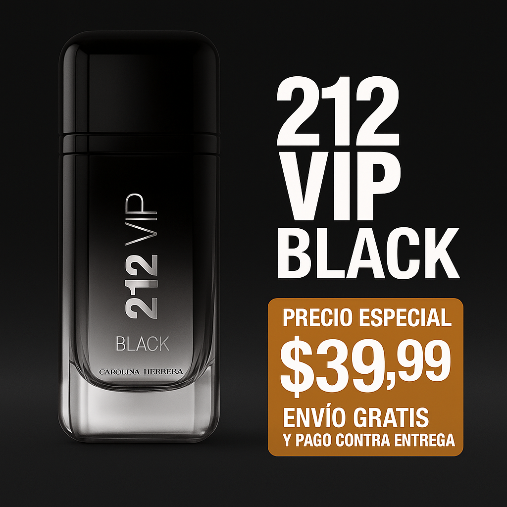 212 VIP Black de Carolina Herrera- para (Hombres) 100 ML