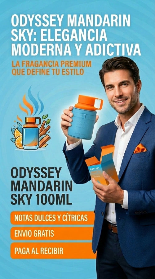 🔥 Odyssey Mandarin Sky 100ml – Perfume Masculino Premium 🍊