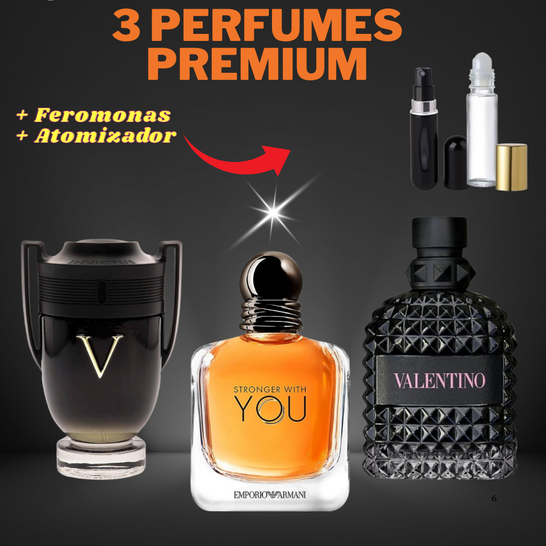 COMBO PREMIUM / VALENTINO + YOU + INVICTUS VICTORY + FEROMONAS + PERFUMERO