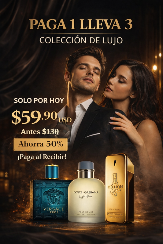 3 PERFUMES DE LUJO POR EL PRECIO DE 1 (100ML)