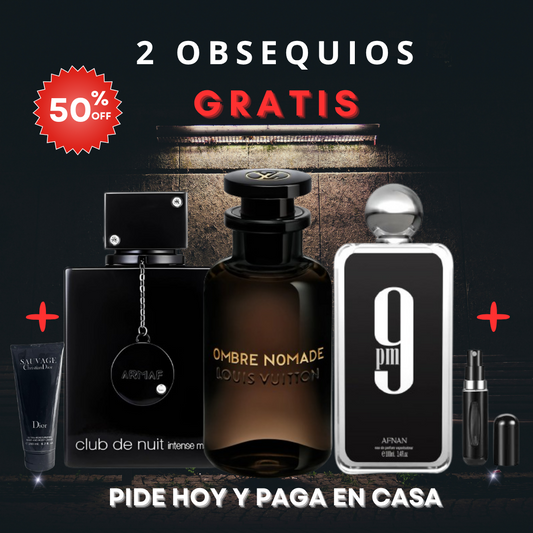 🚀 COMBO DE LUJO: CLUB DE NUIT + OMBRE NOMADE + 9PM + 2 OBSEQUIOS